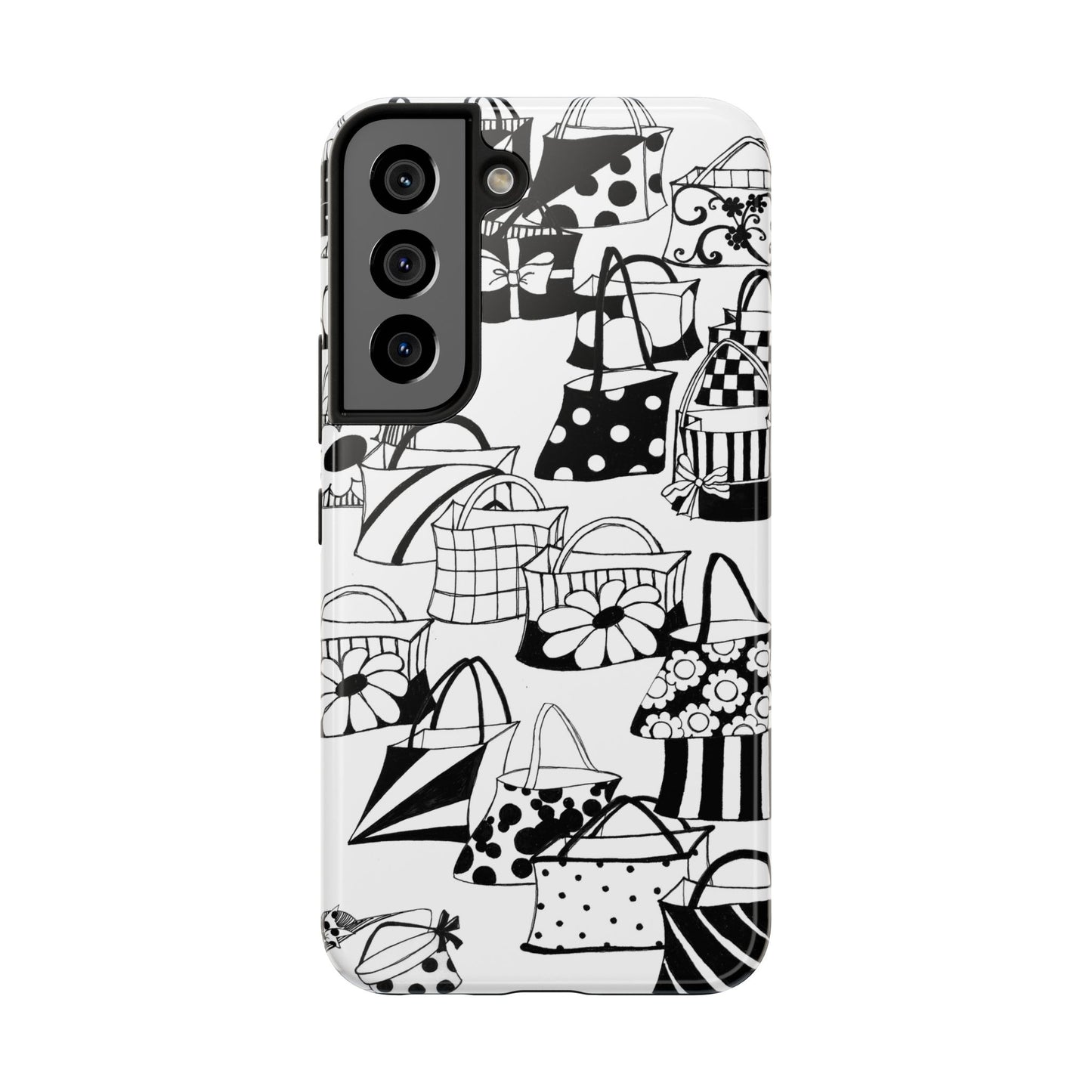 Totes White / Black Phone Case