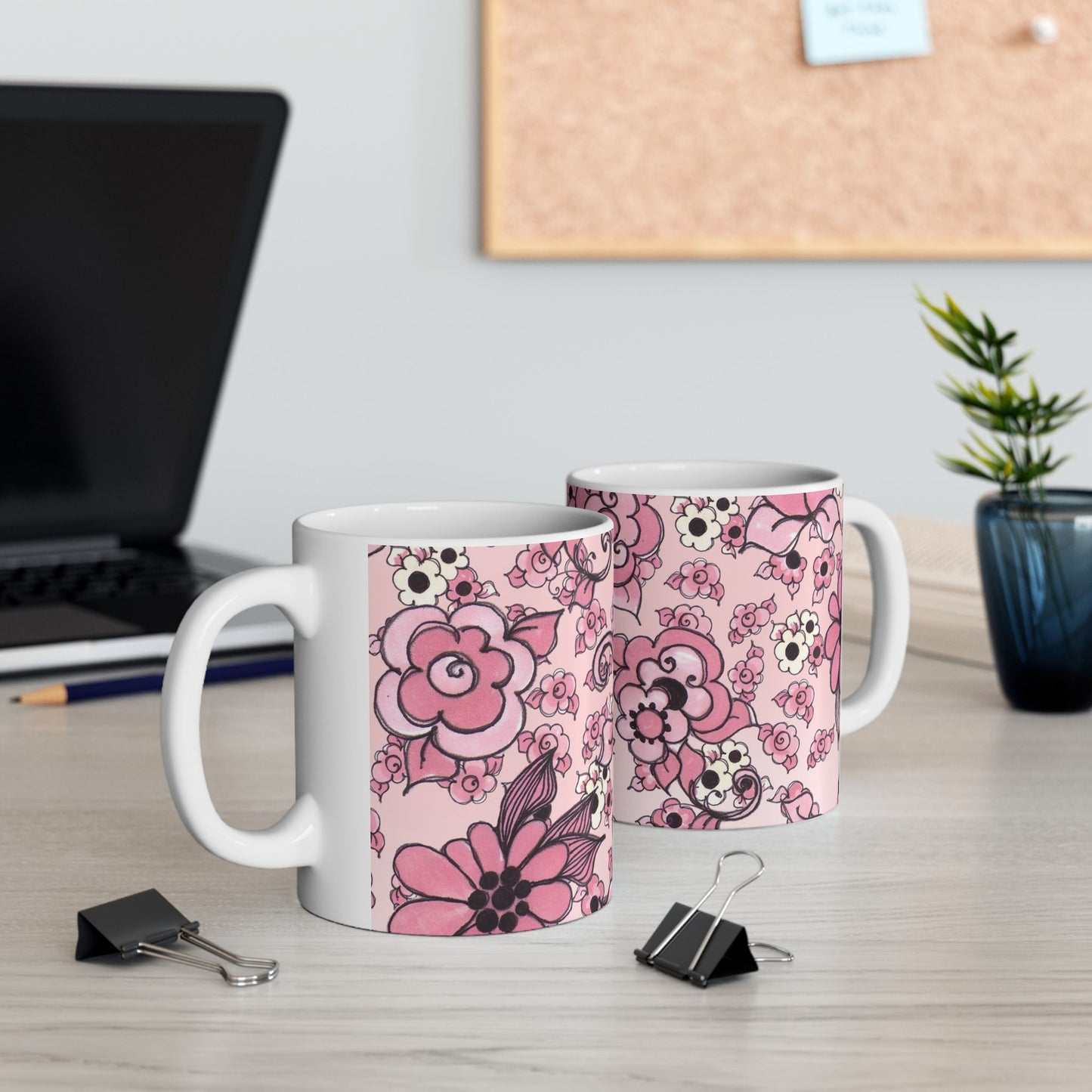 Profuse Posies Pink Cup