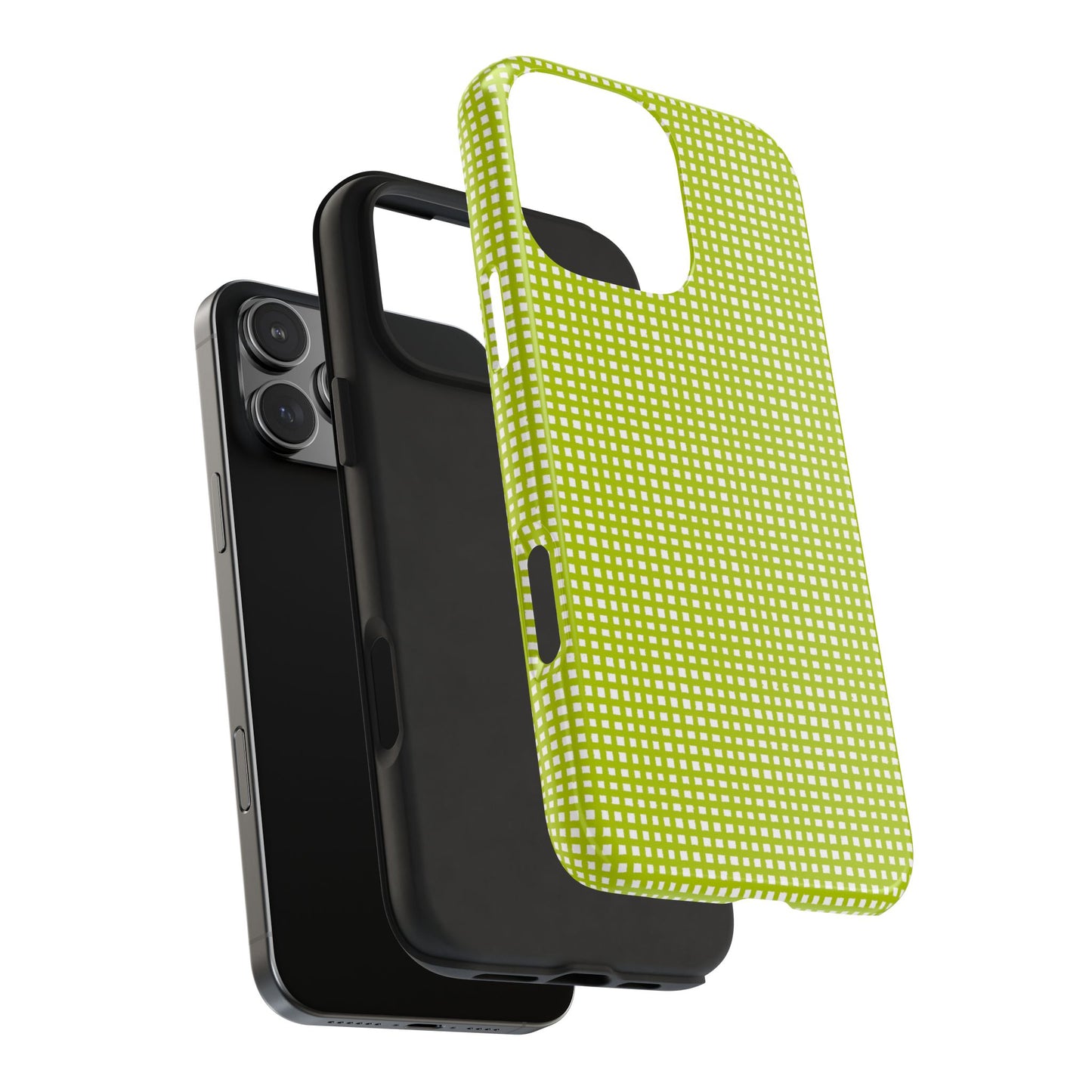 Chipper Check Lime Phone Case