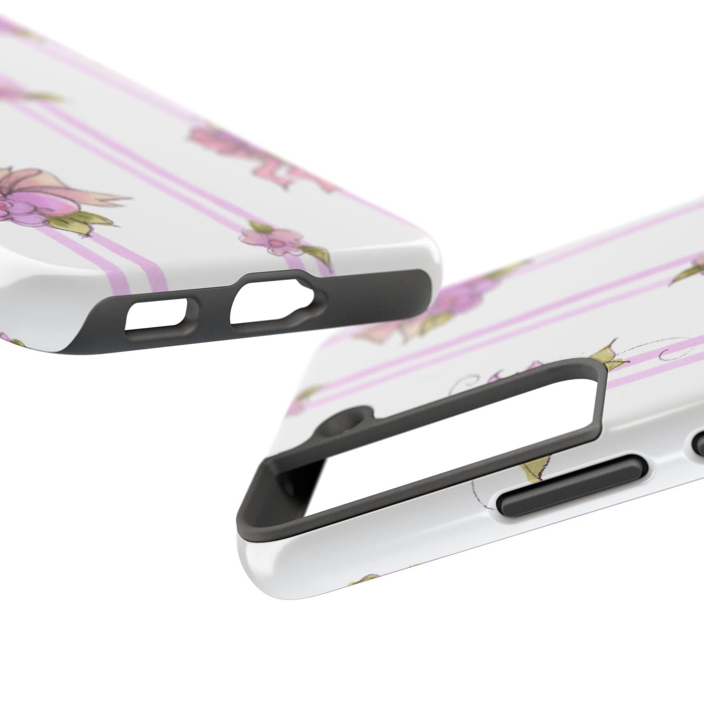 Flower Model Flower Stripe Phone Case