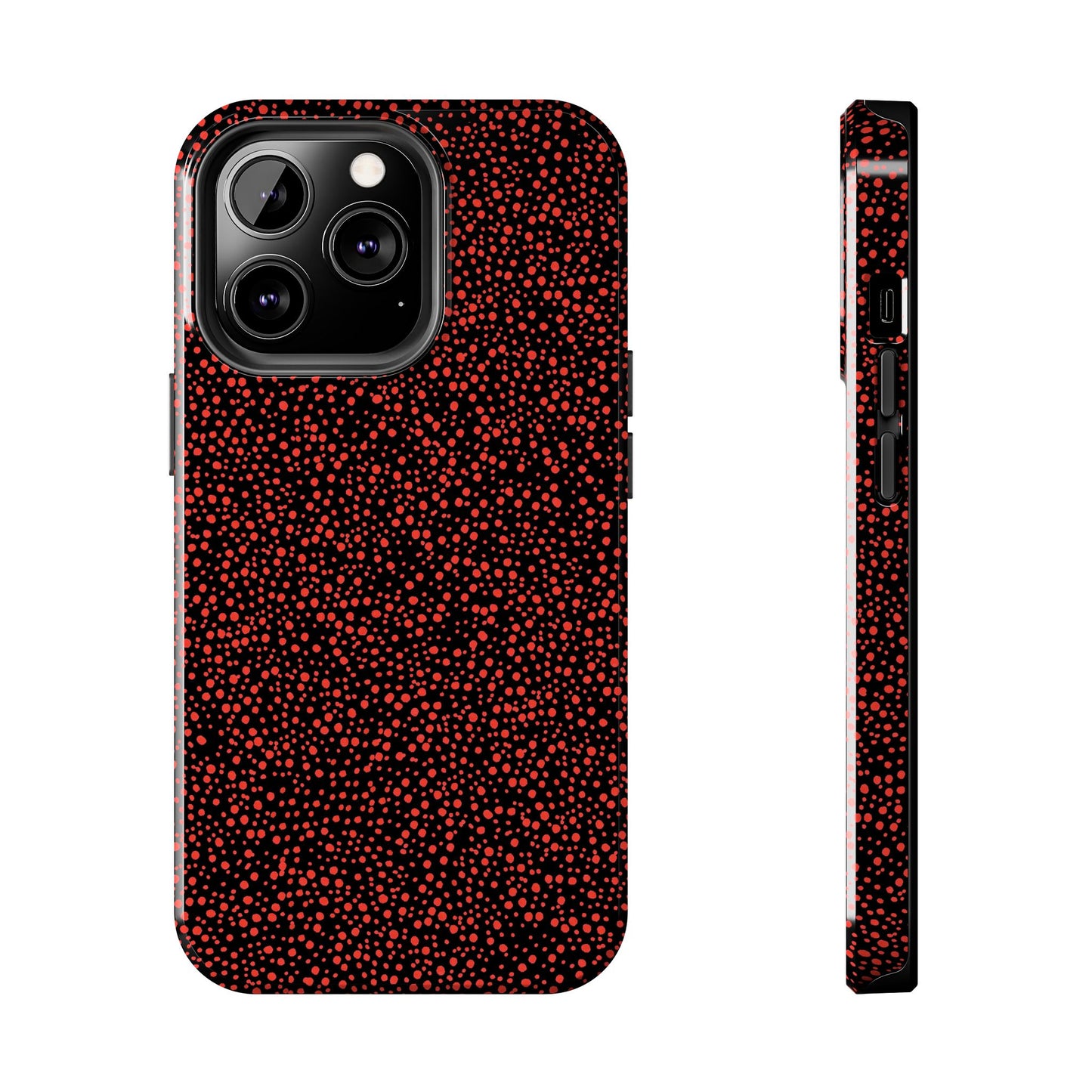 Confetti Red / Black Phone Case