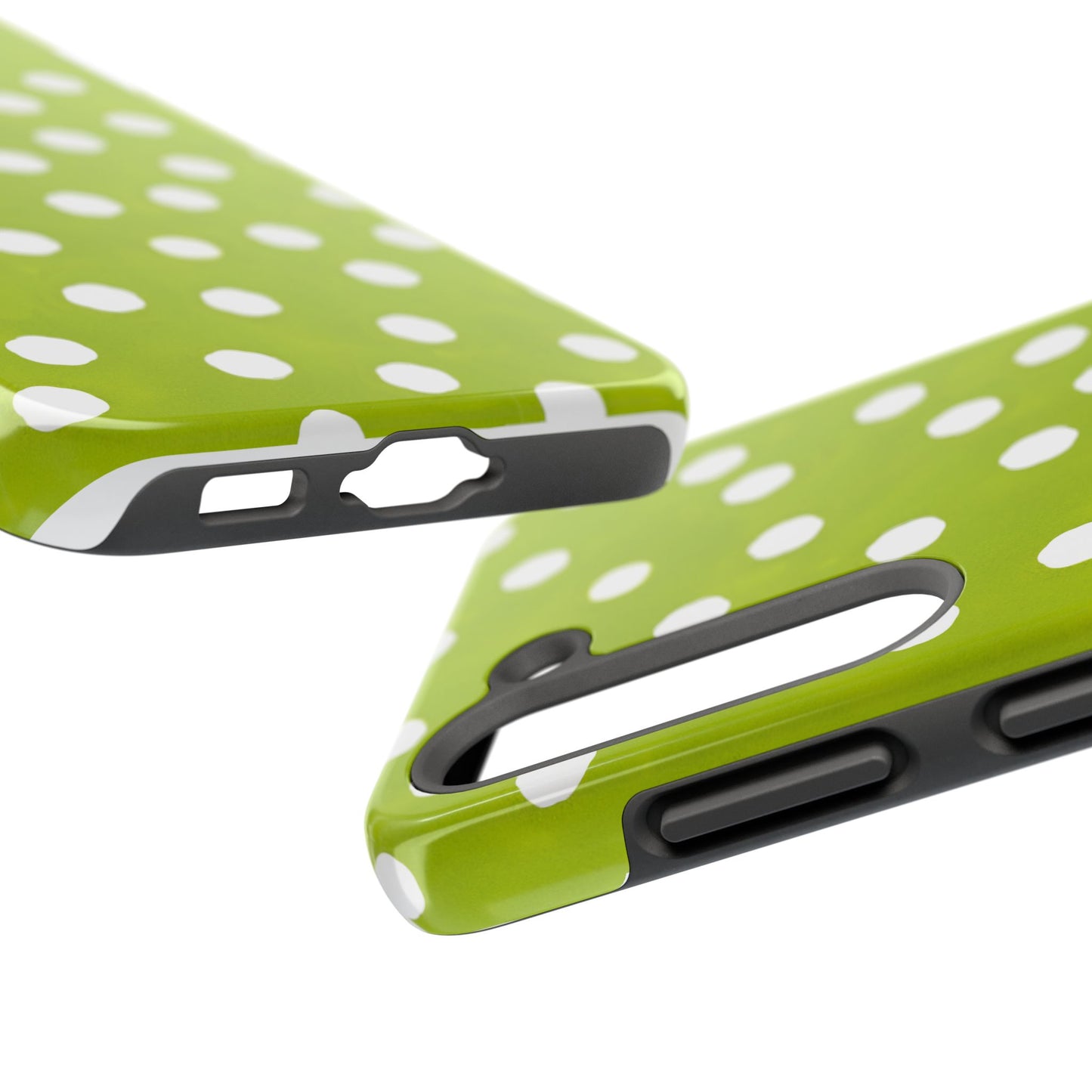 Jumbo Dots Green / White Phone Case