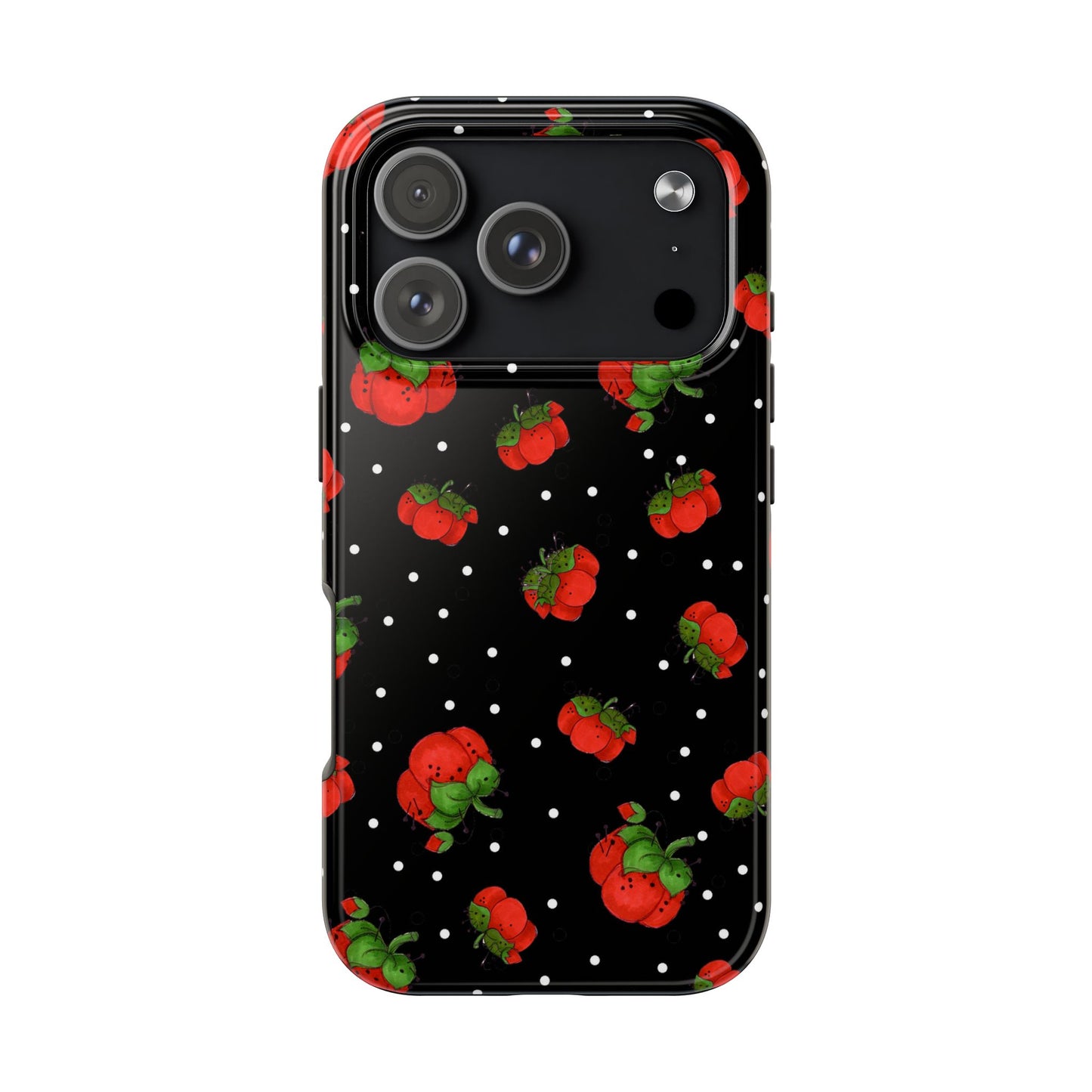 Pin Dots Black Phone Case