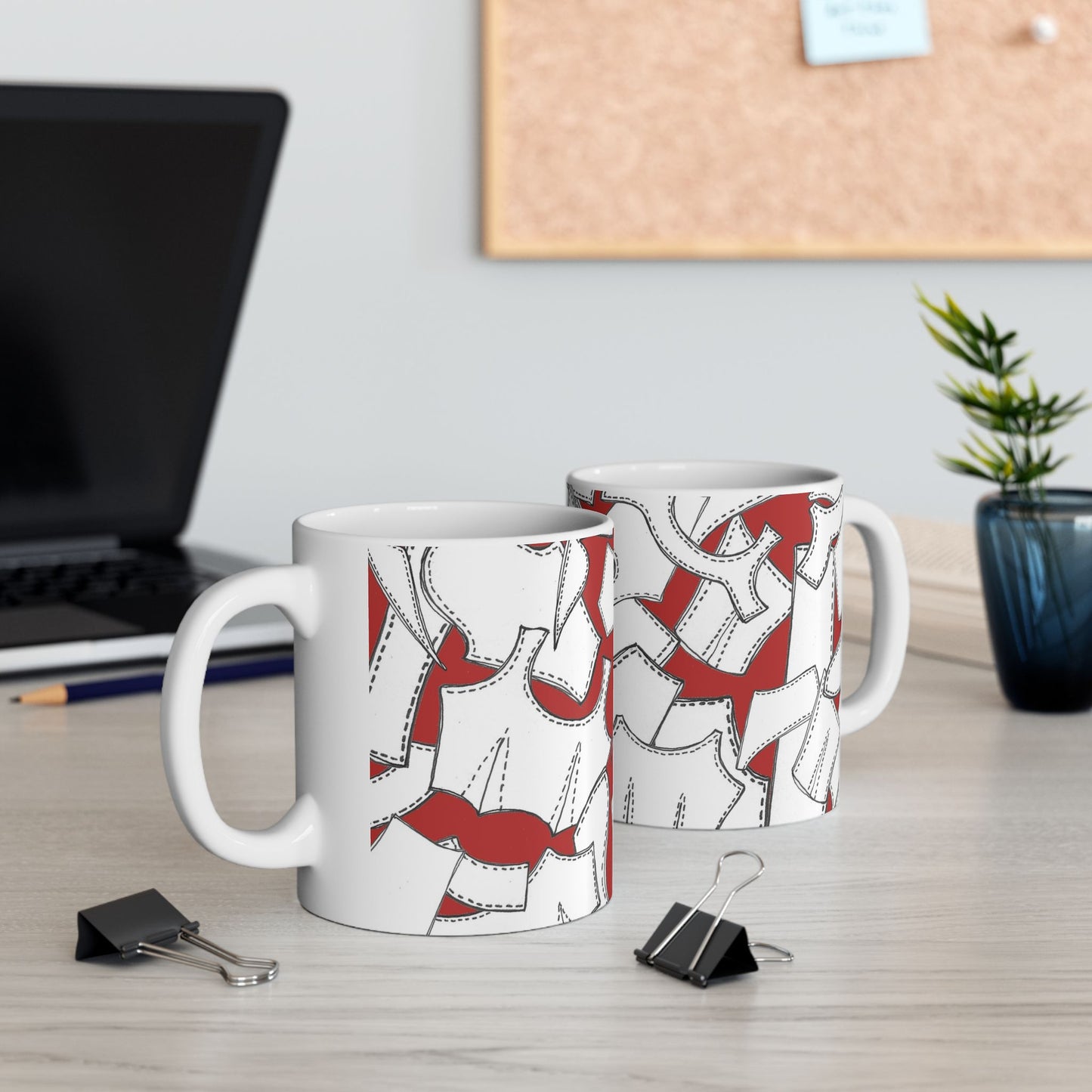 Pattern Pieces Red Cup