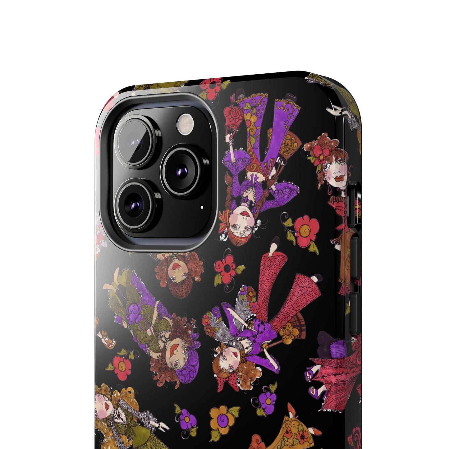 Tossed Gypsies Black Phone Case