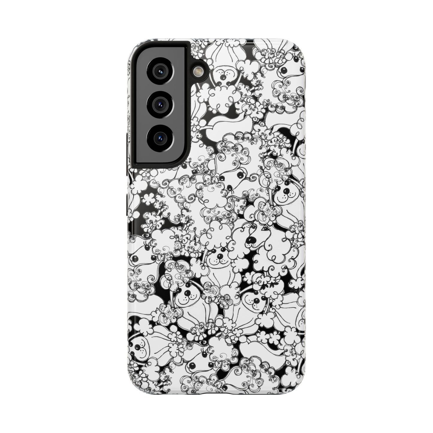 Poodle Party Black Phone Case