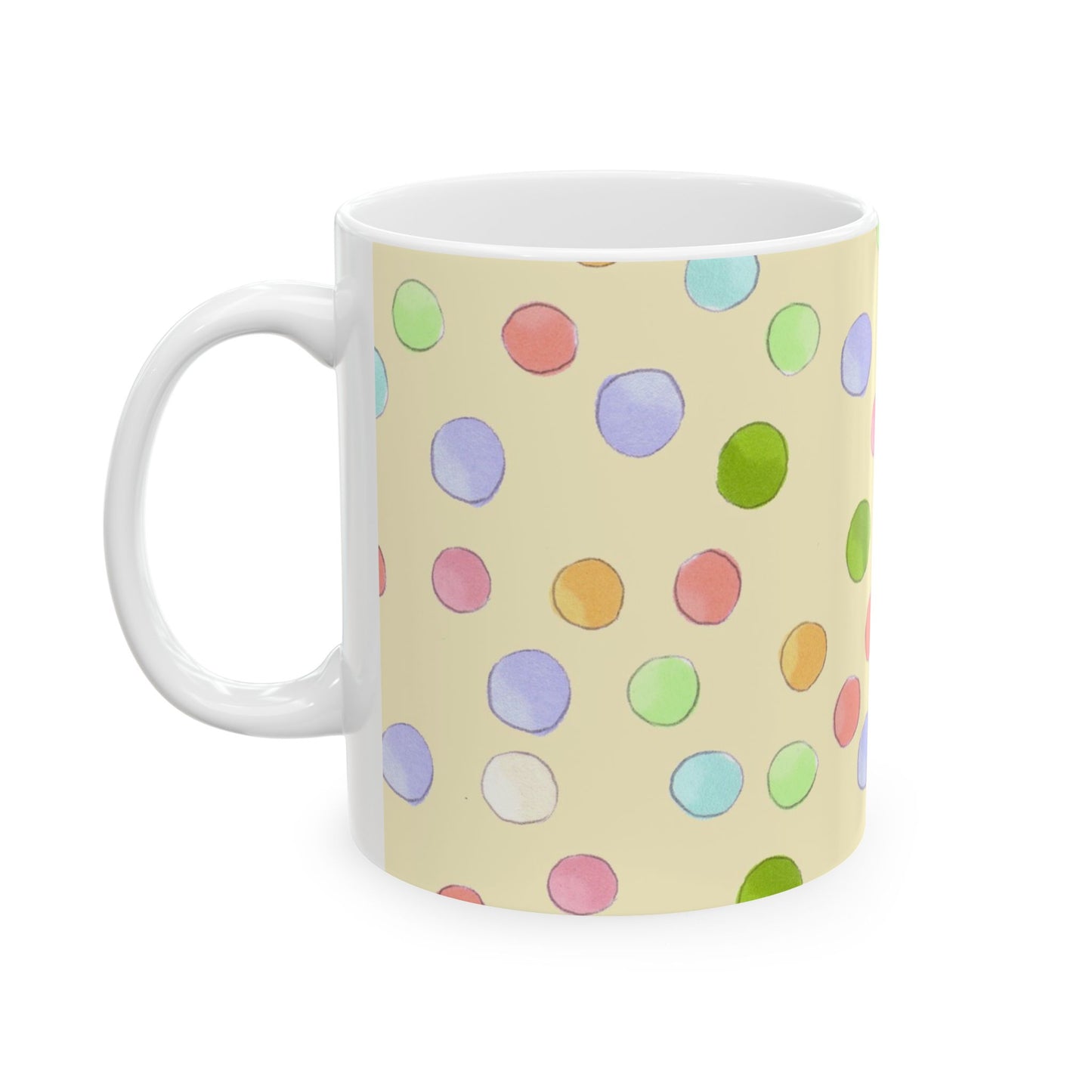 Happy Dots Yellow Cup