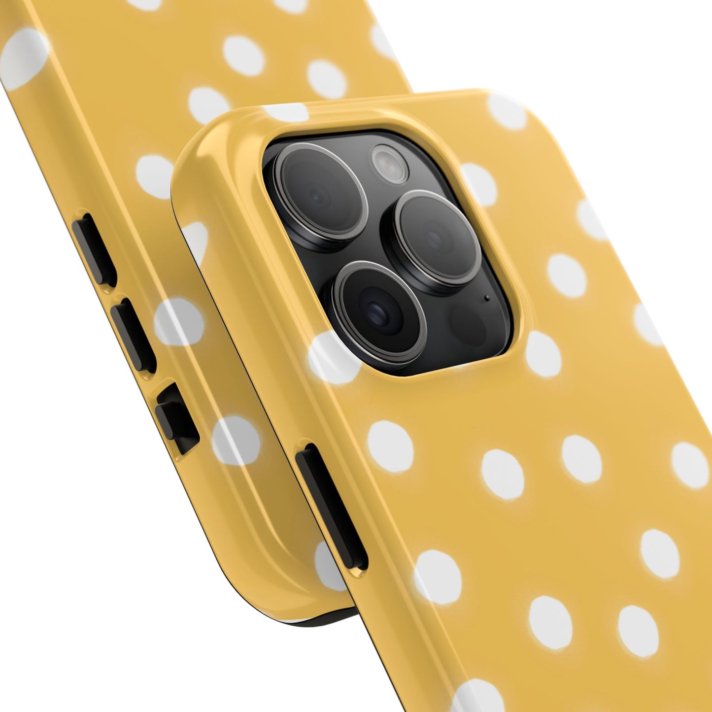 Jumbo Dots Yellow / White Phone Case