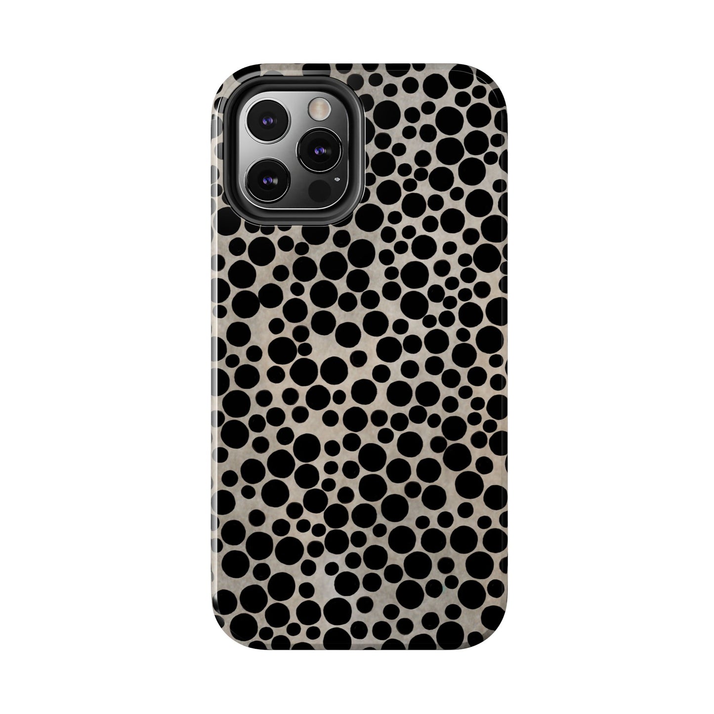 Felt Dots Silver Phone Case