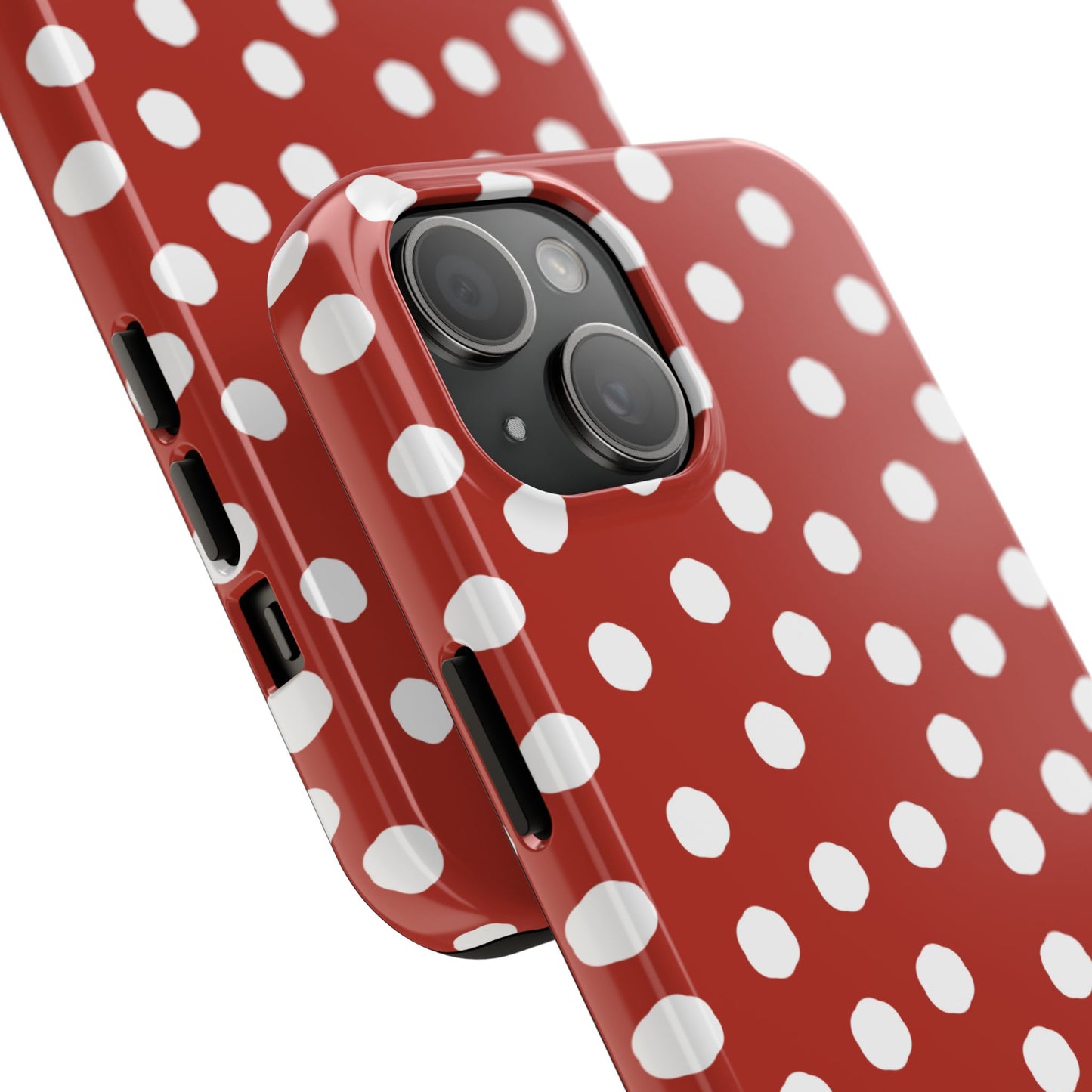 Jumbo Dots Red / White Phone Case