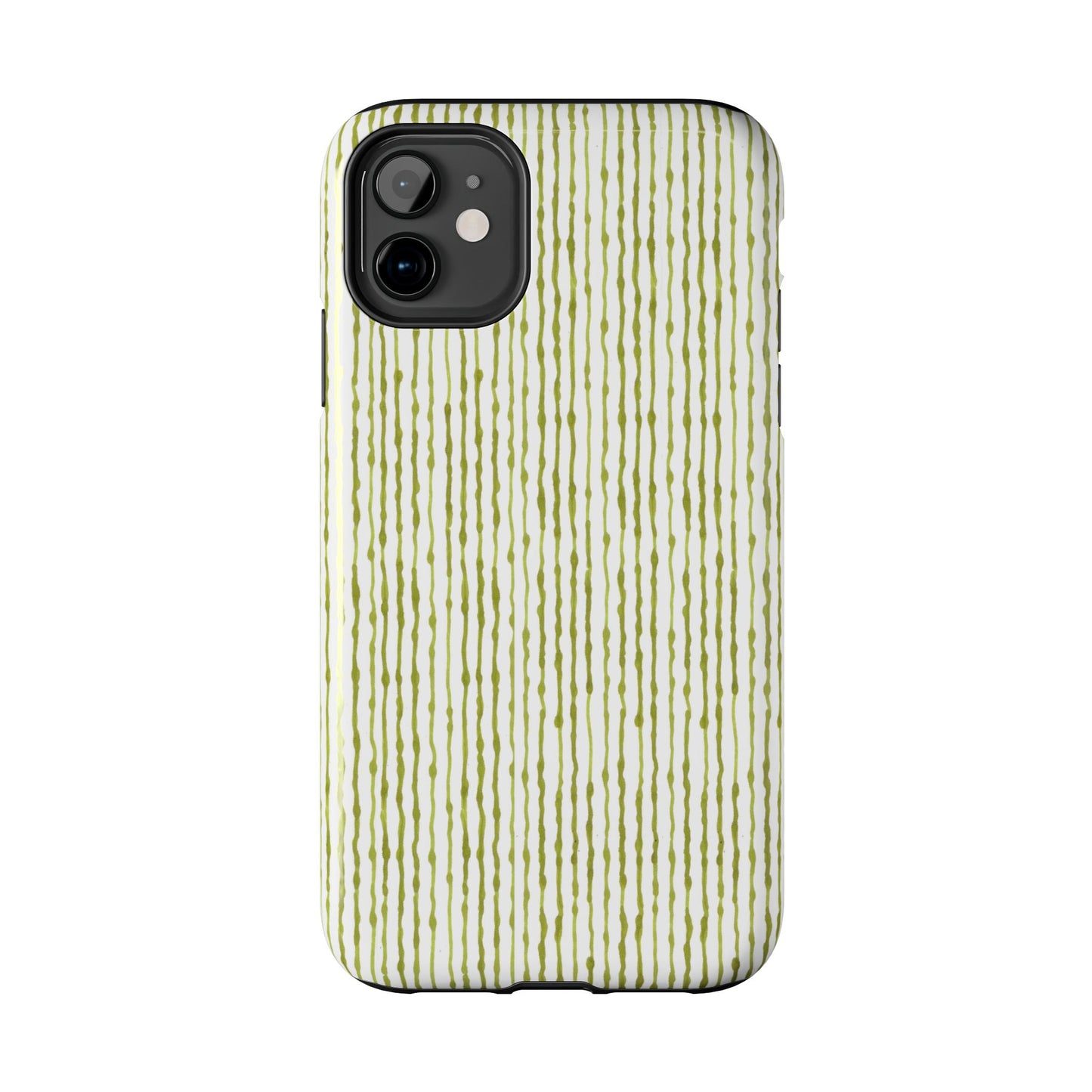 Faux Seersucker White / Green Phone Case