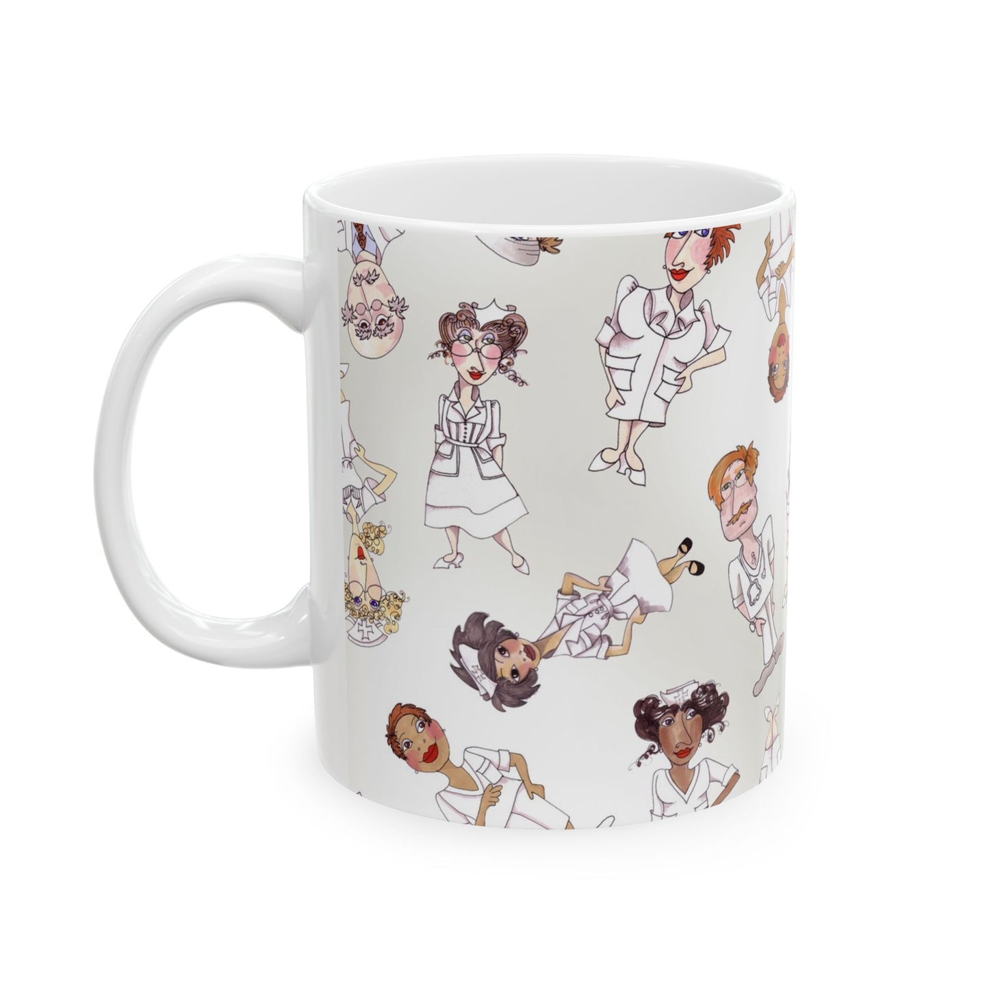 Tossed Nurses Gray Cup