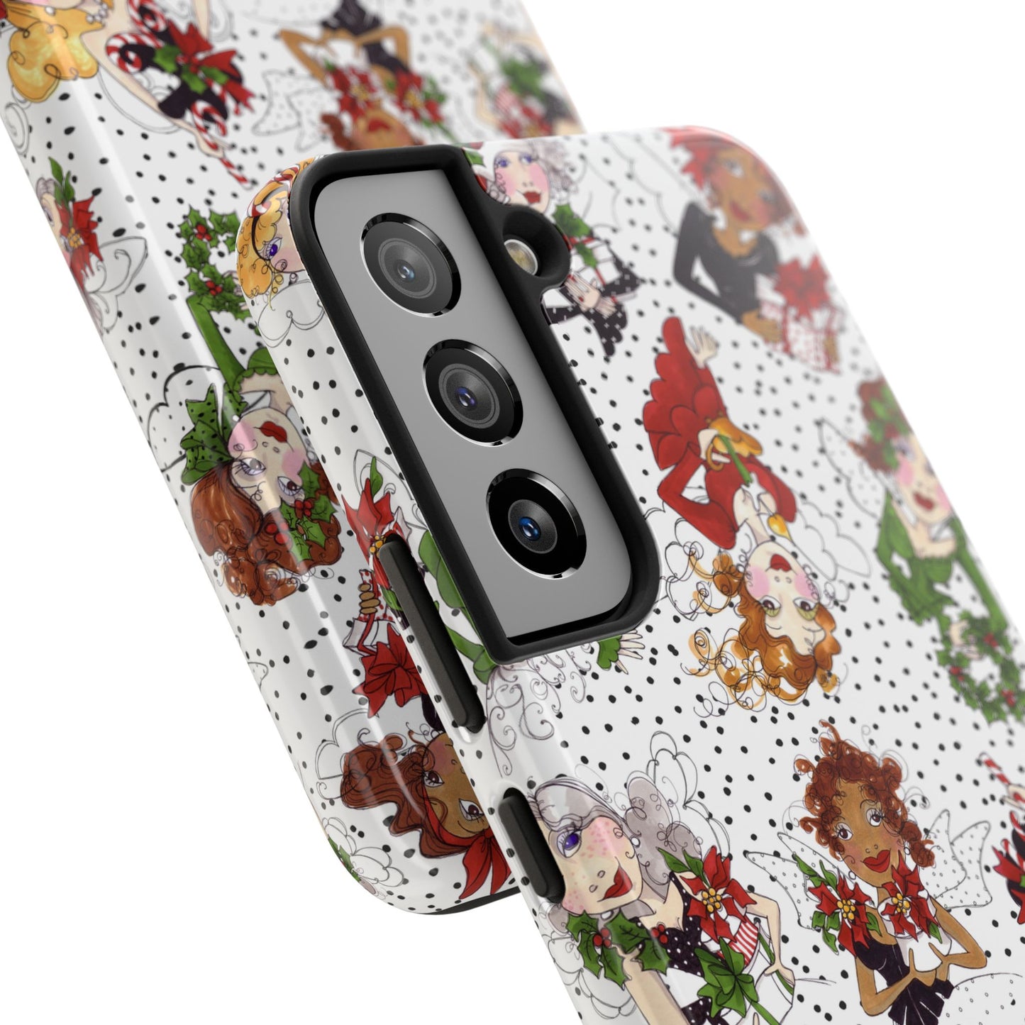 Fairy Toss White / Black Phone Case