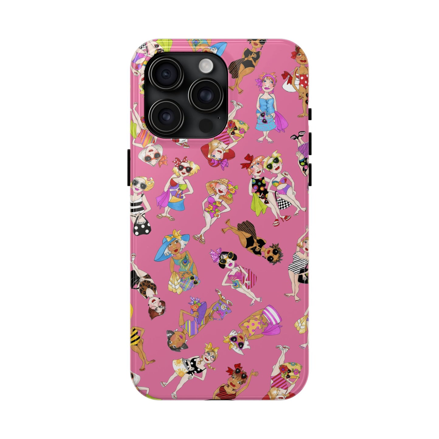 Tossed Beauties Pink Phone Case