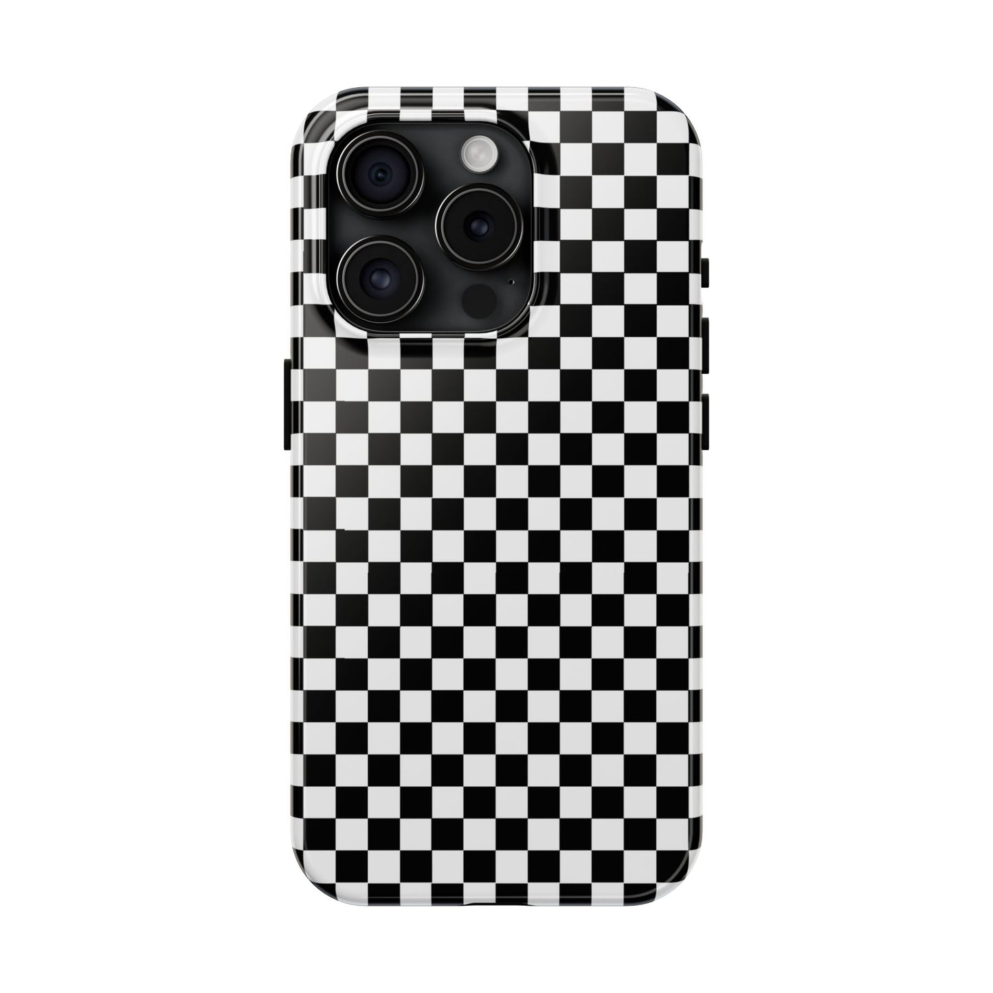 Checkerboard Black / White Phone Case