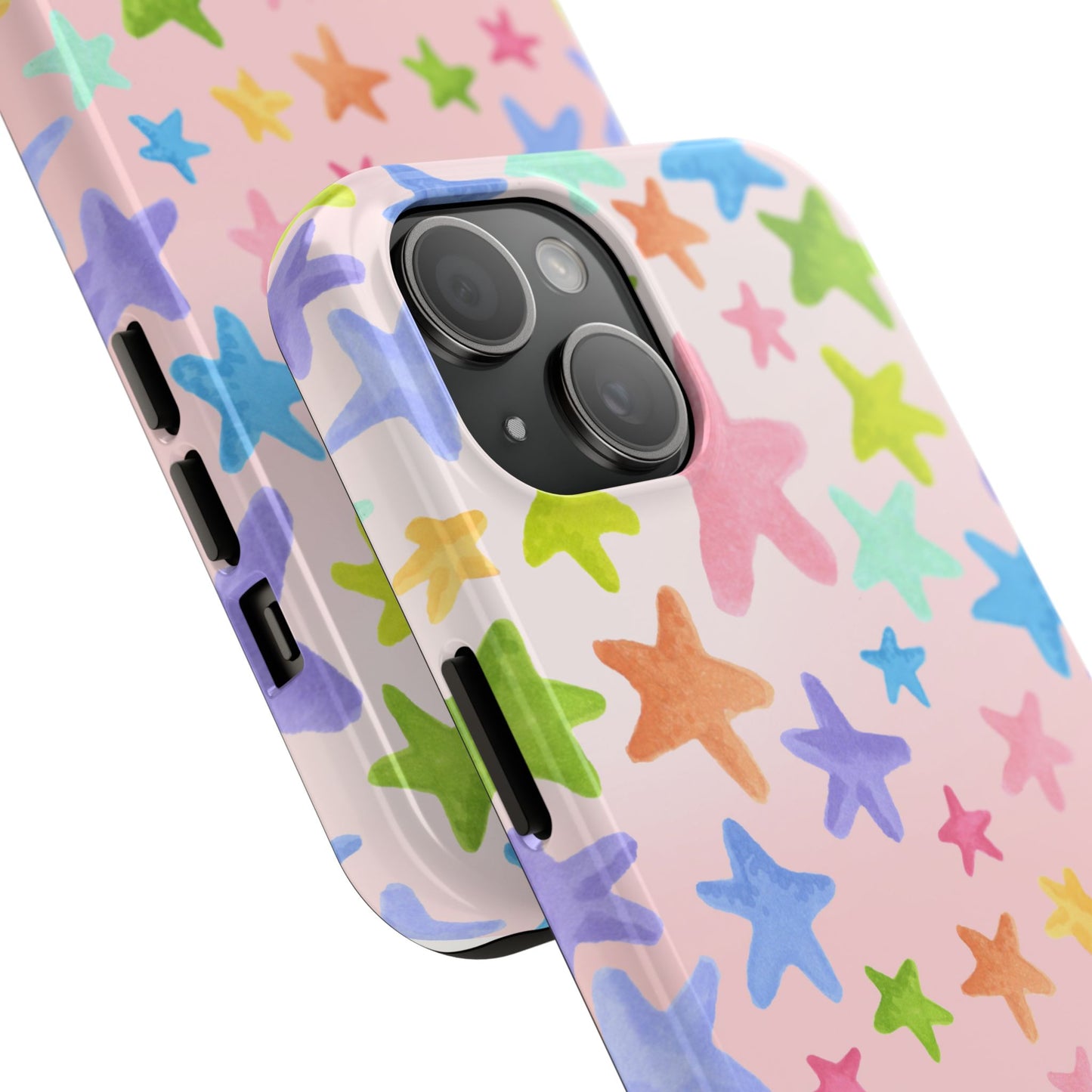 Happy Stars Pink Phone Case