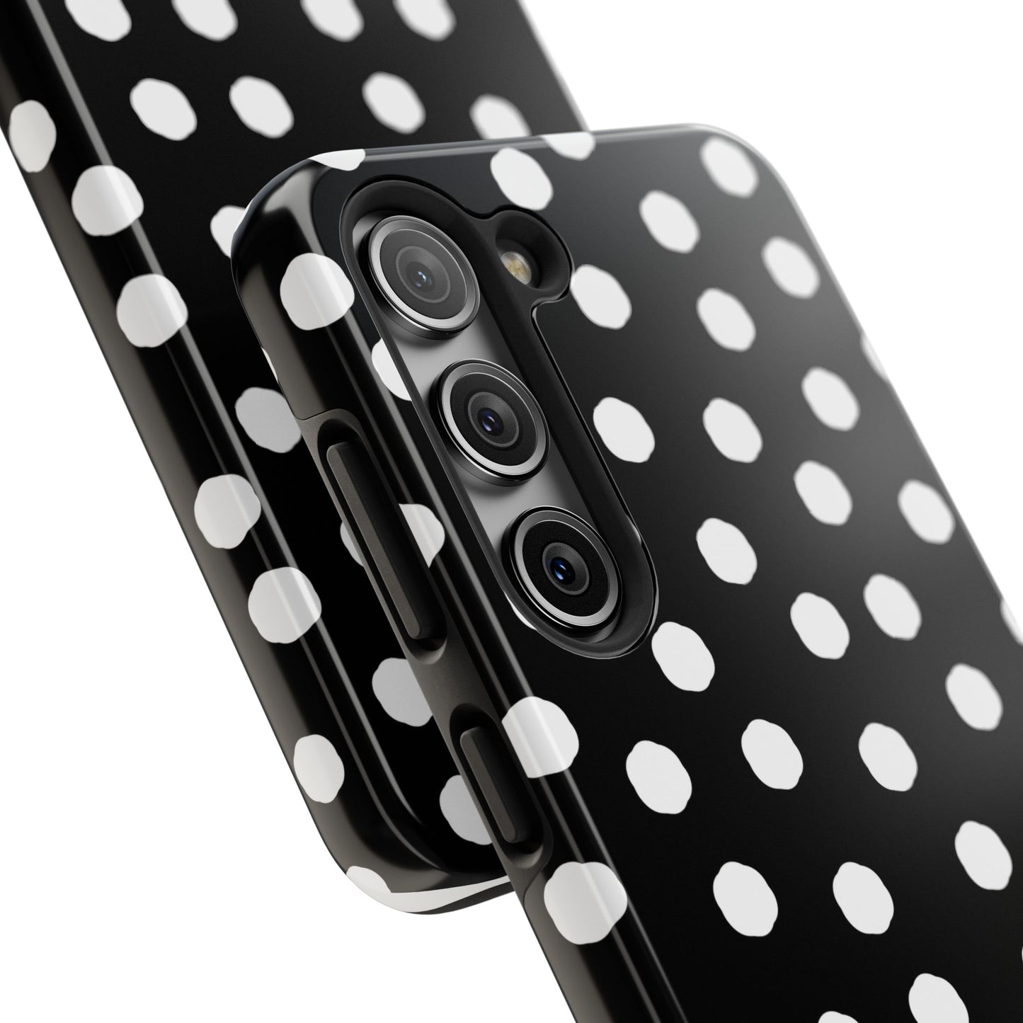 Jumbo Dots Black / White Phone Case