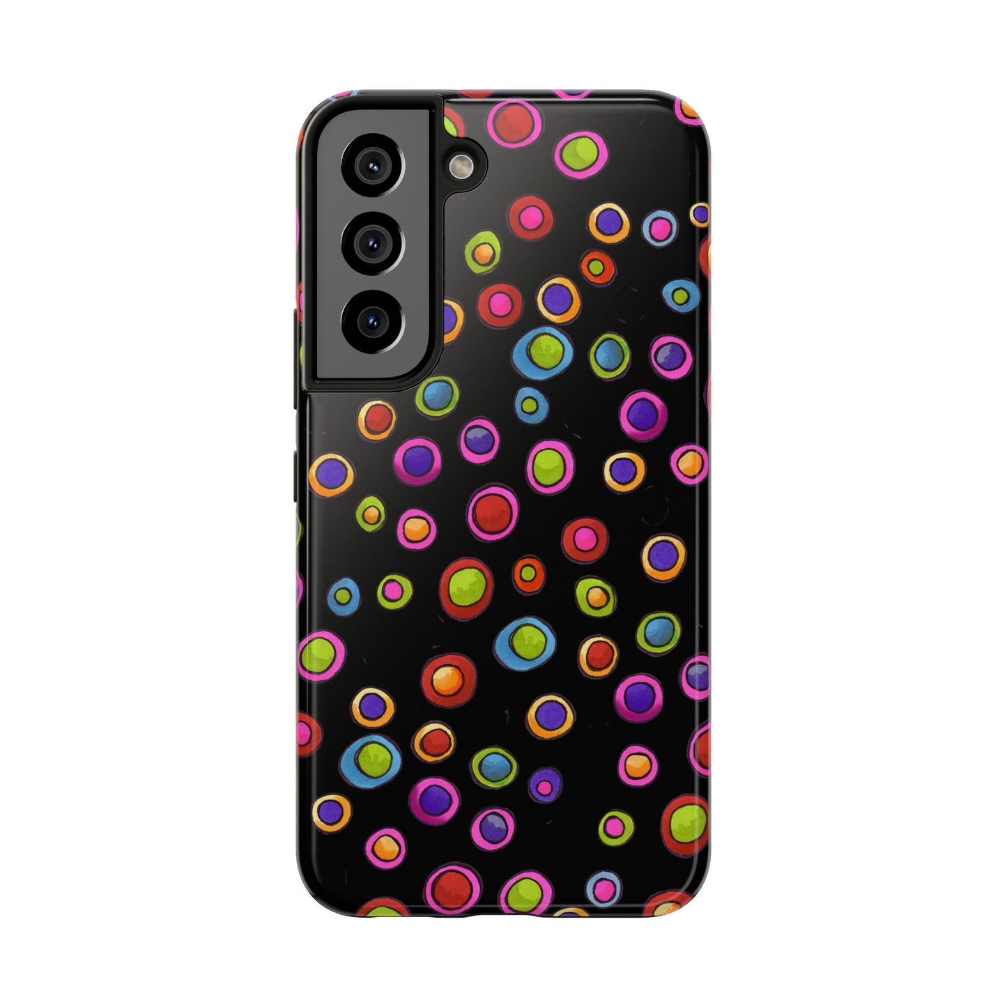 Dopey Dots Black Phone Case