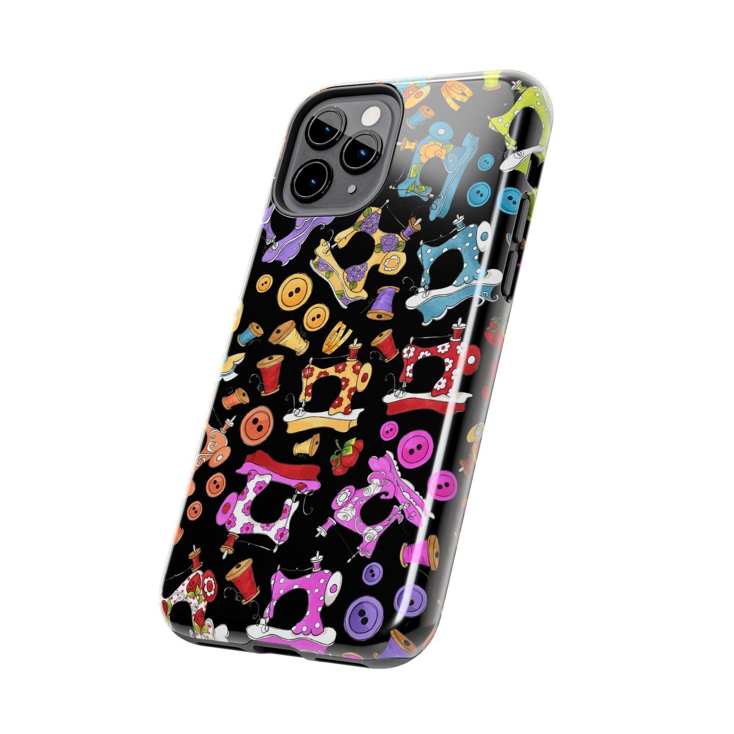 Sew Assorted Black Phone Case