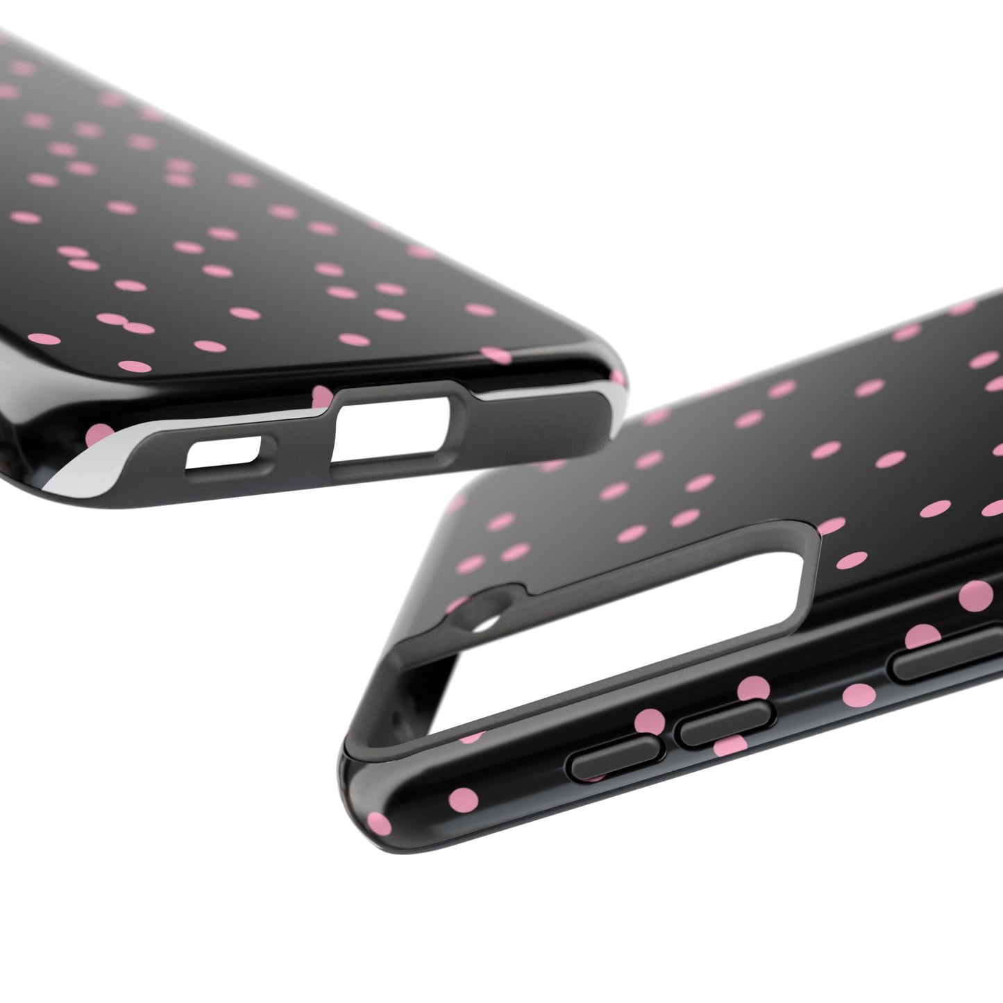 Space Dots Black / Pink Phone Case