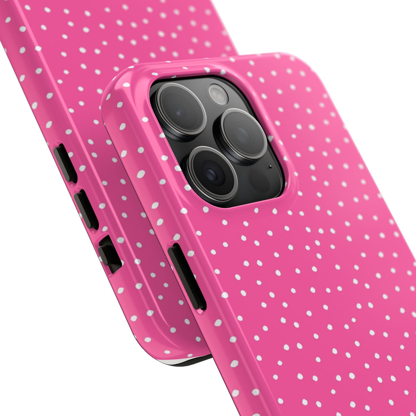 Dinky Dots Bright Pink / White Phone Case