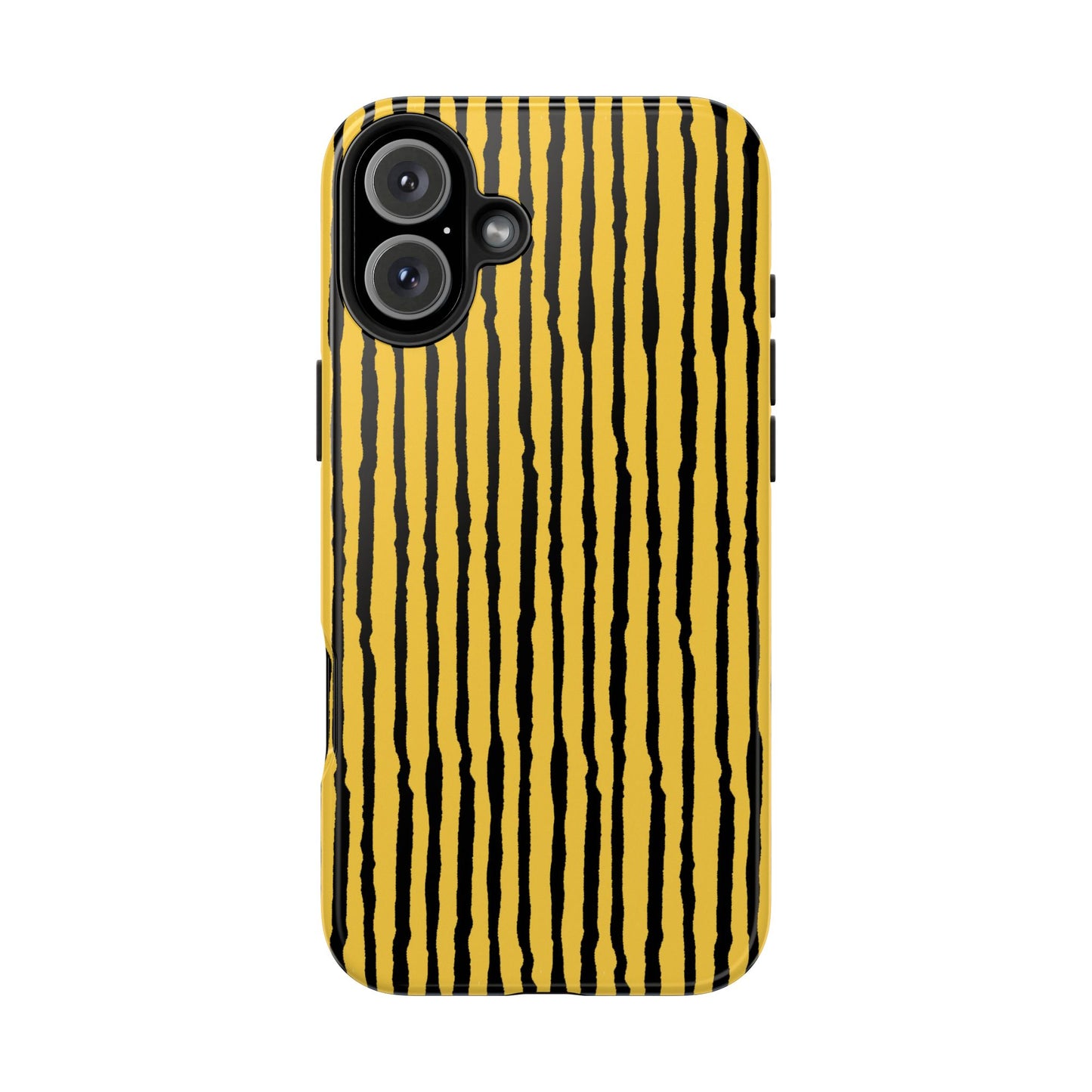 Sorta Stripe Yellow / Black Phone Case