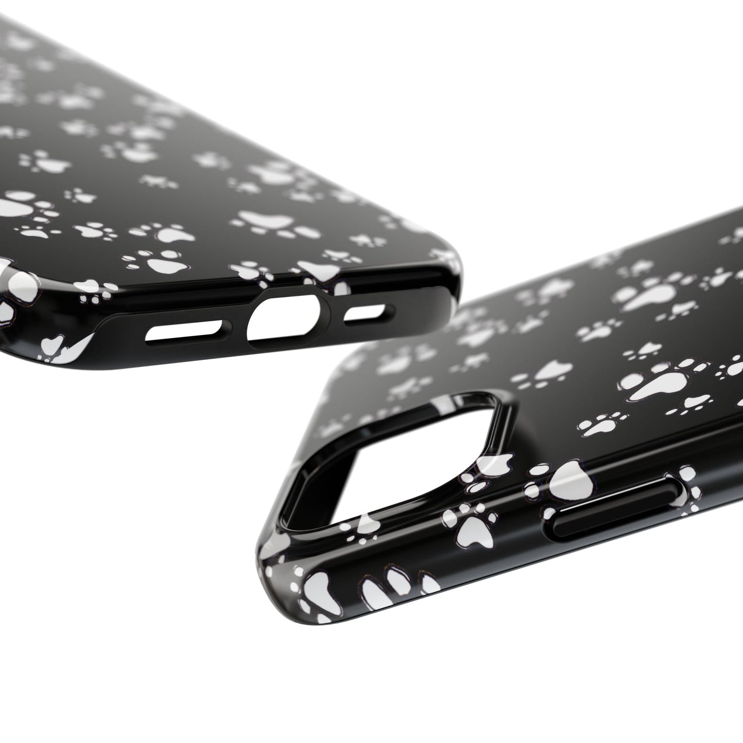 Paw Flakes Black Phone Case