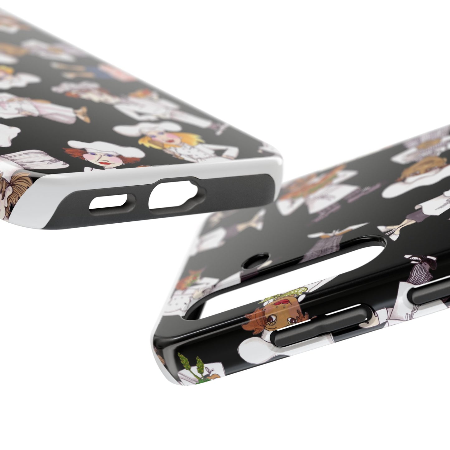 Tossed Chefs Black Phone Case