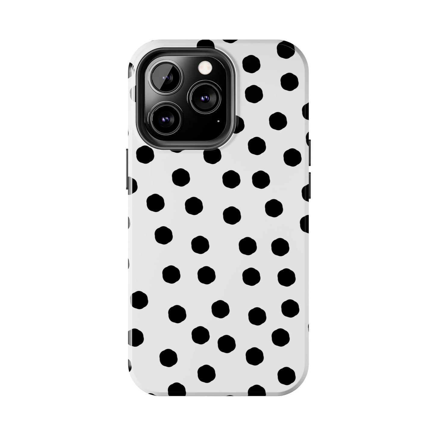 Jumbo Dots White / Black Phone Case