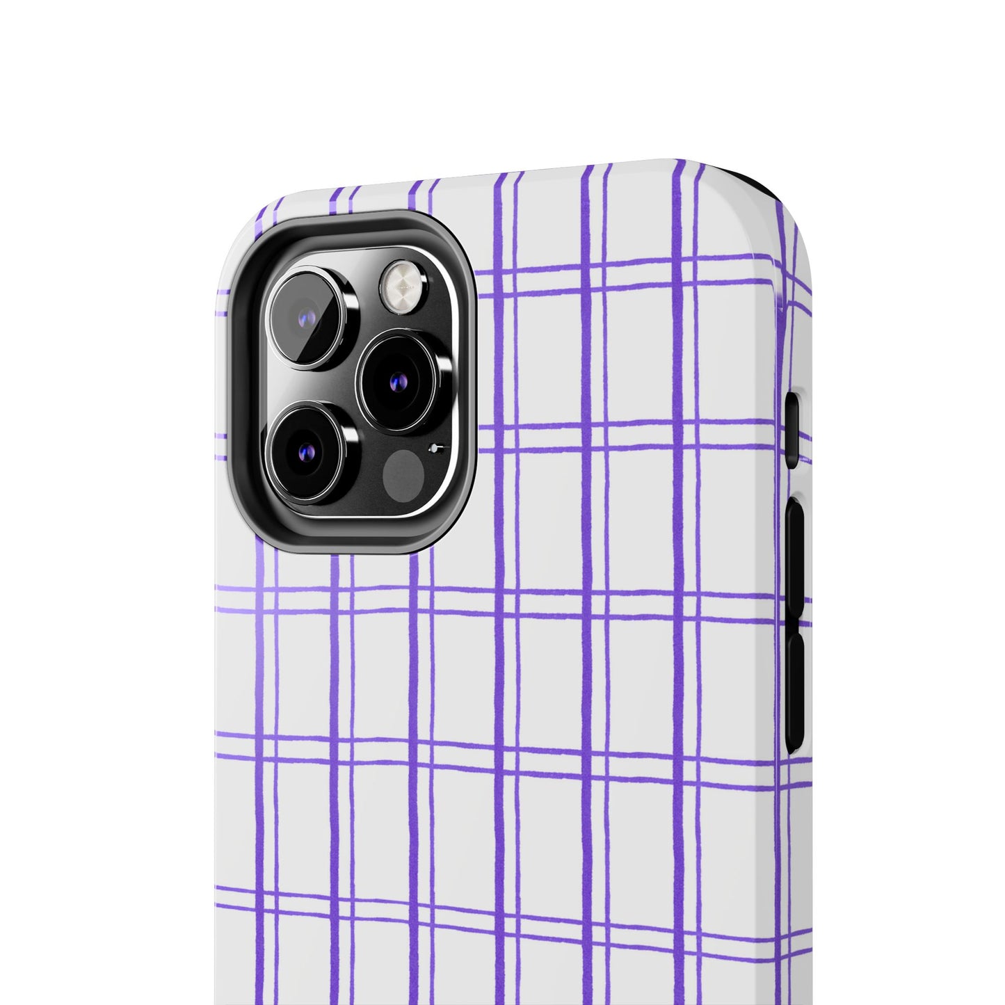 Little Plaid White / Blue Phone Case