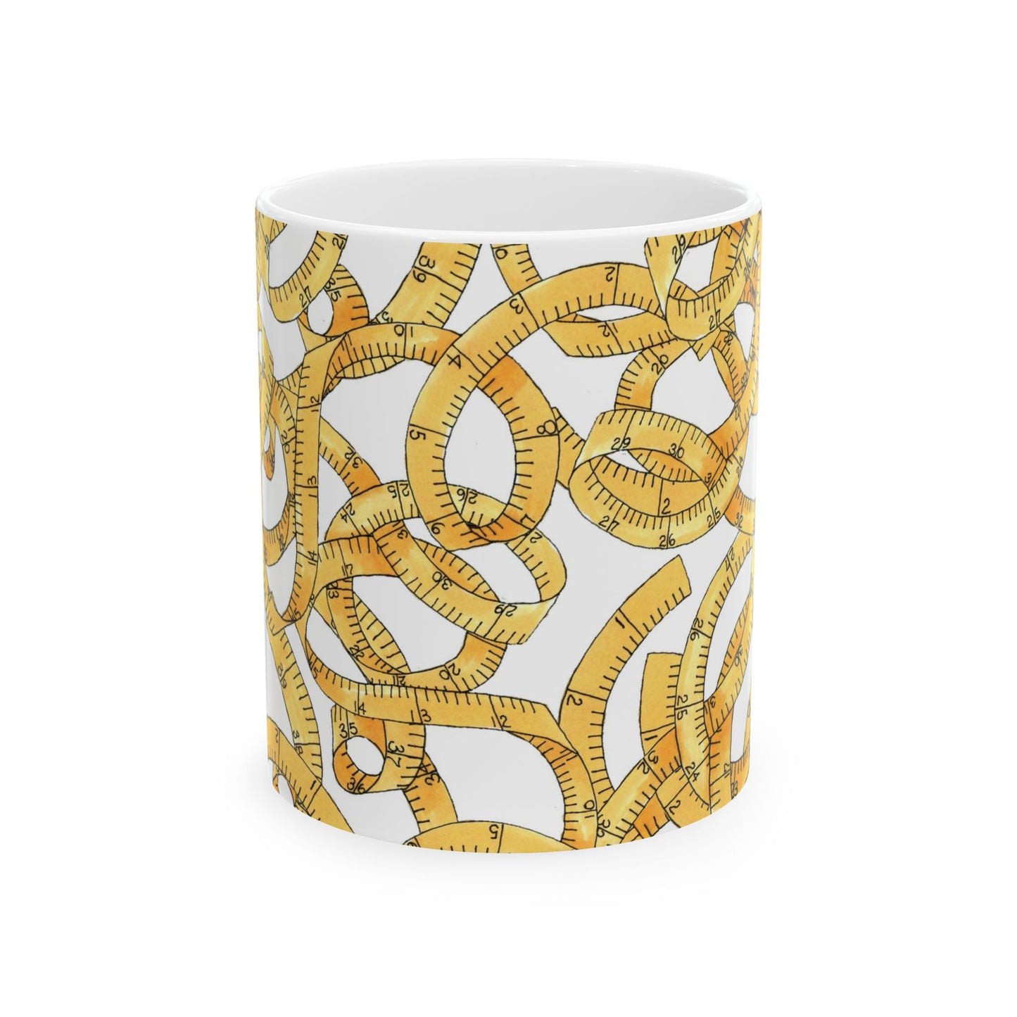 Tape Tangle White Cup