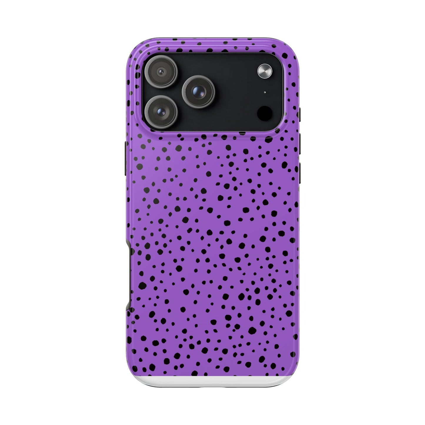 Pepper Dots Purple / Black Phone Case
