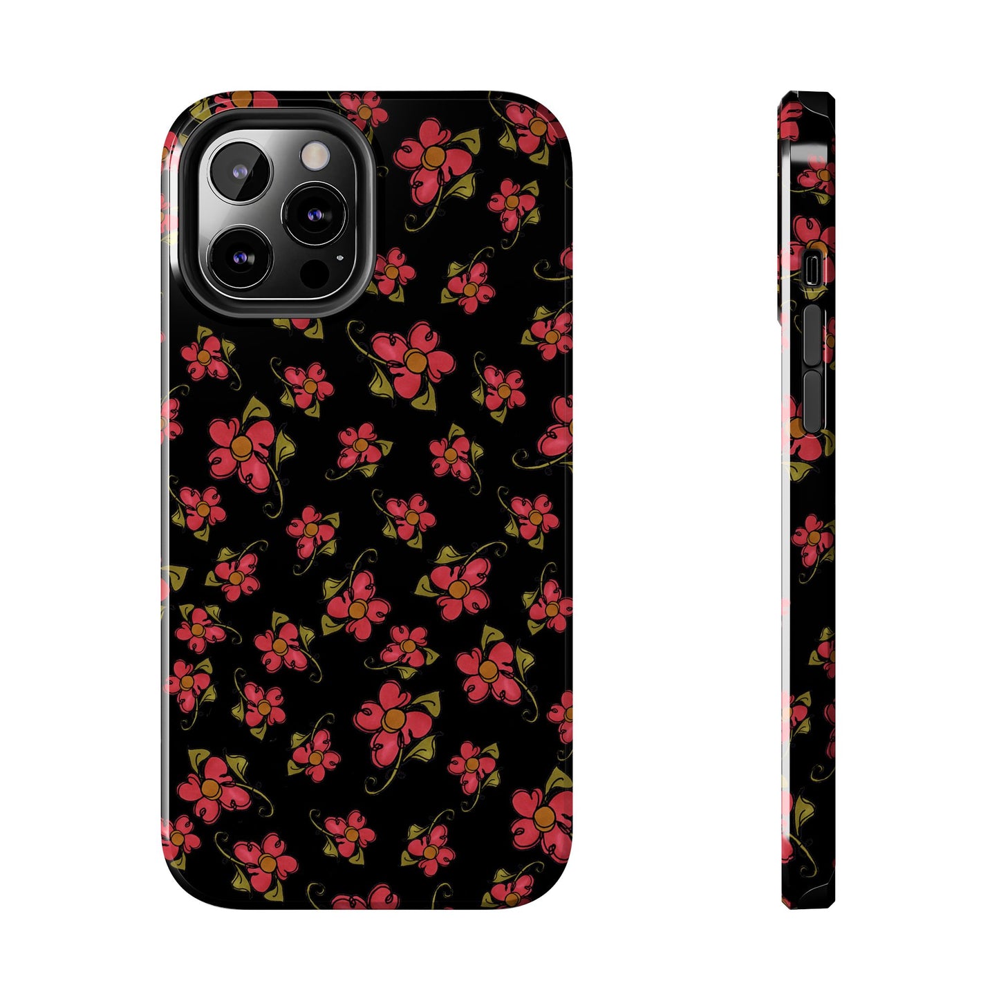 Daisy Caper Black Phone Case