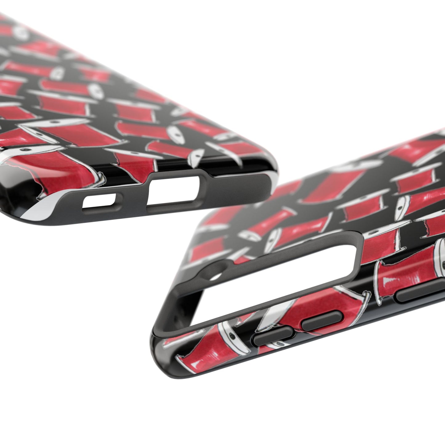Red Thread Black Phone Case