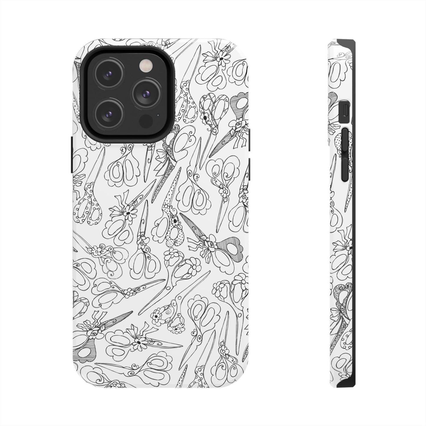 Scissor Blizzard White Phone Case