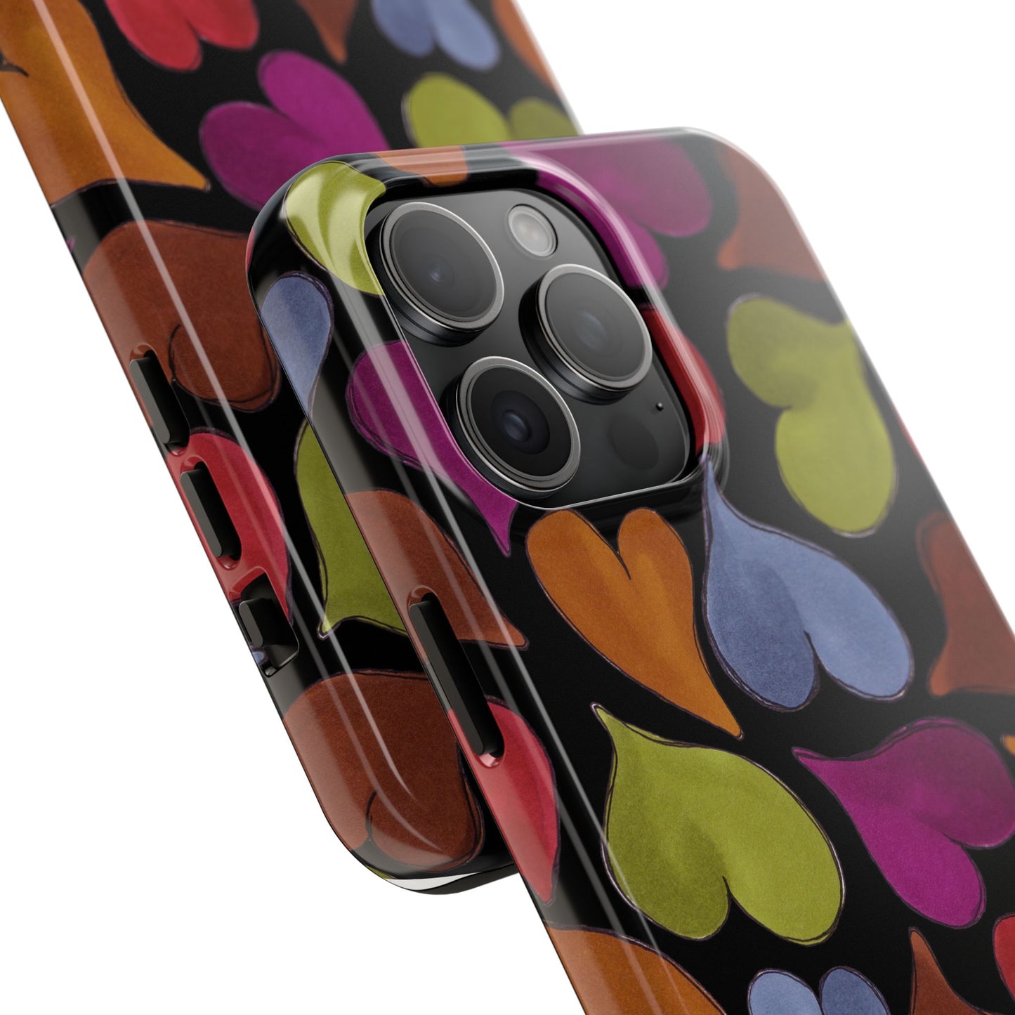 Big Hearted Black Phone Case