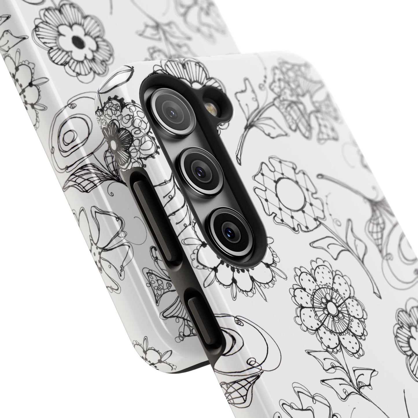 Paper Posies White Phone Case