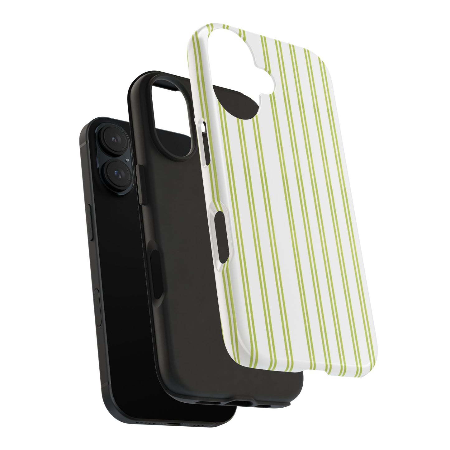 Green Double Stripe Phone Case