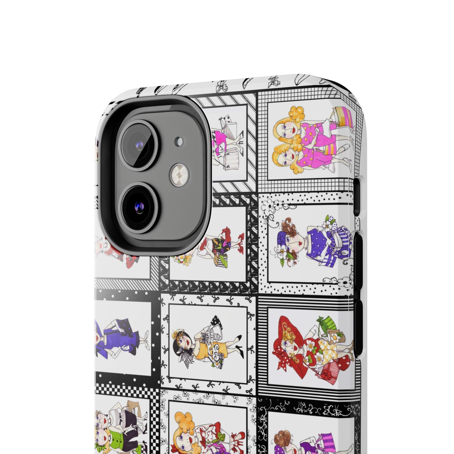 Gone Shopping White / Black Phone Case