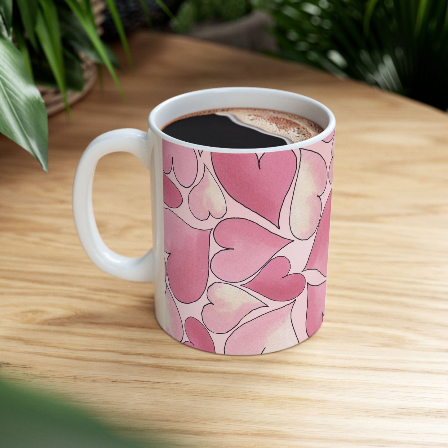 Hearts Pink Sky Cup