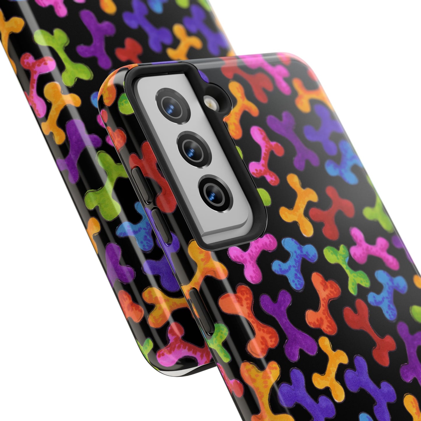 Fancy Bones Black / Multi Phone Case