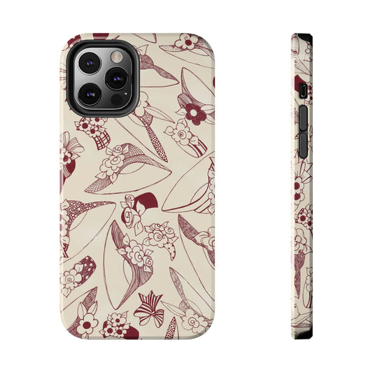 Millinery Ivory / Red Phone Case