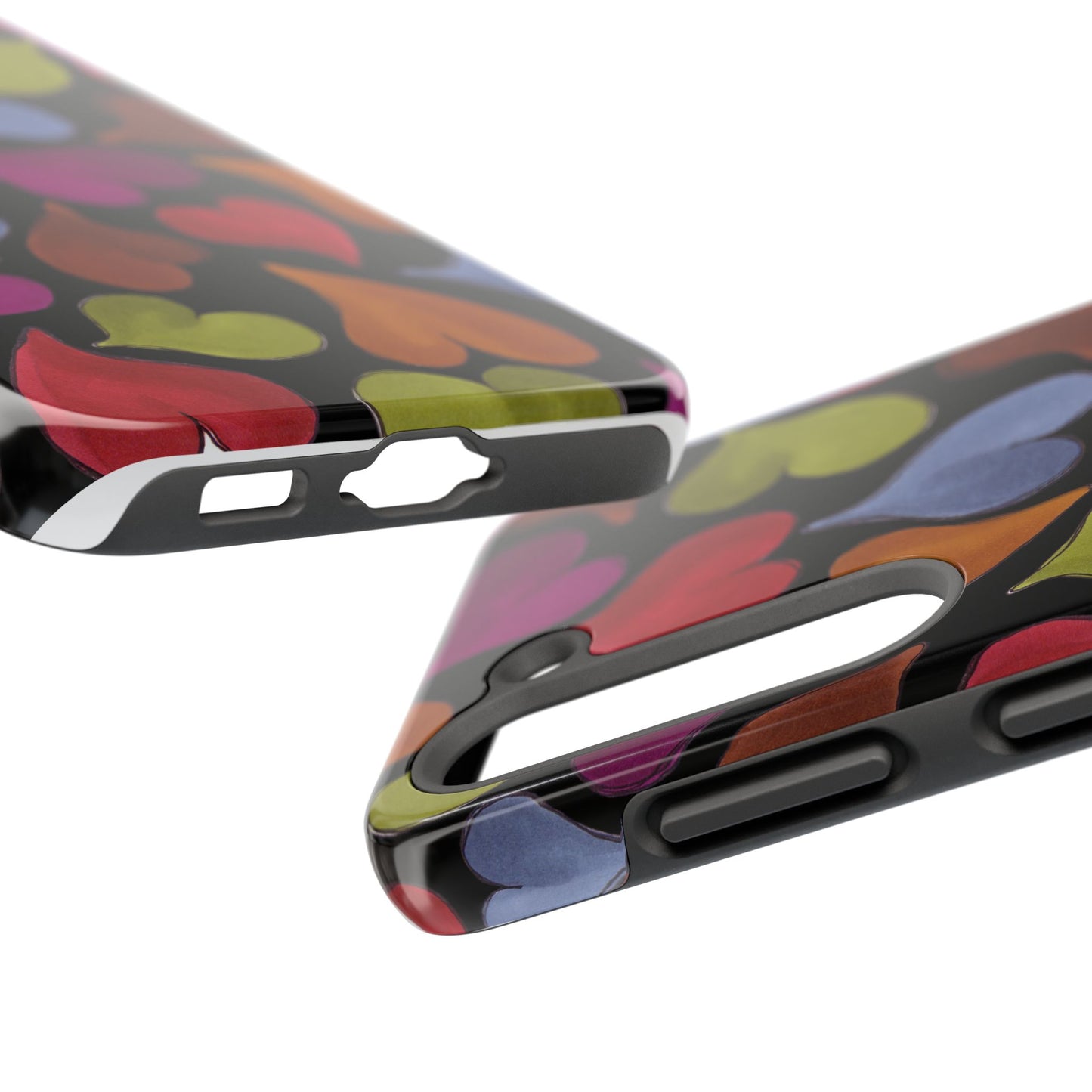 Big Hearted Black Phone Case