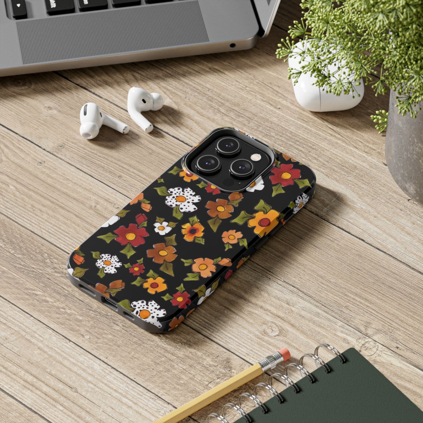 Spice Posie Black Phone Case