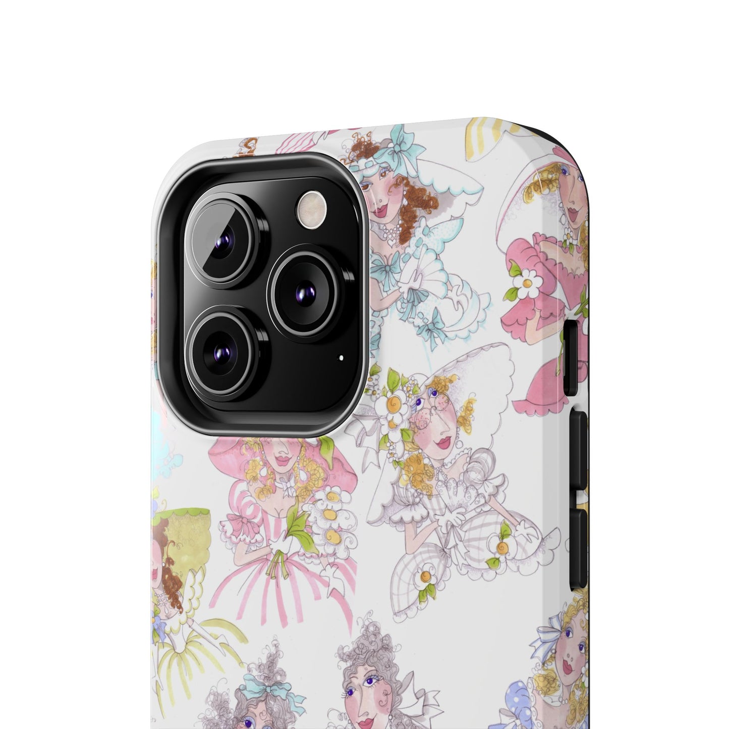 Tossed Belles White Phone Case