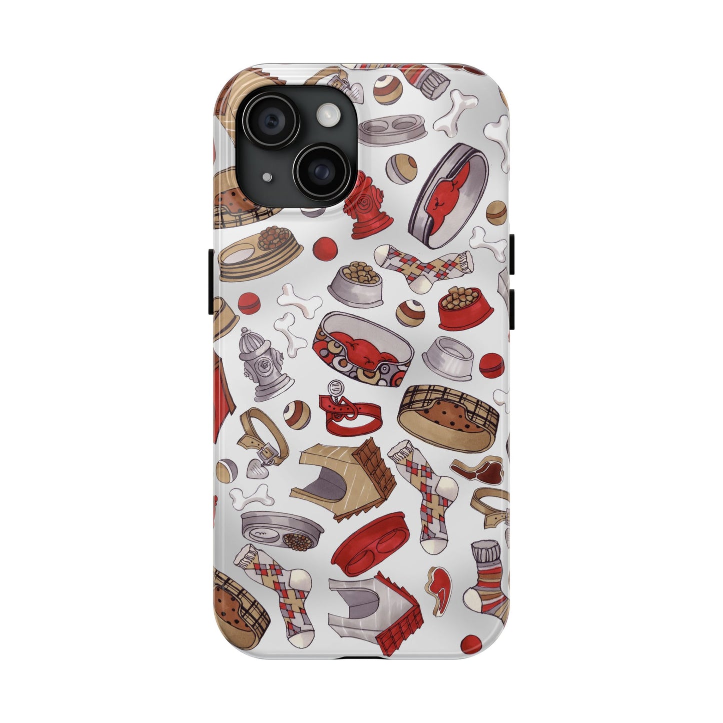 Doggie Stuff Gray Phone Case