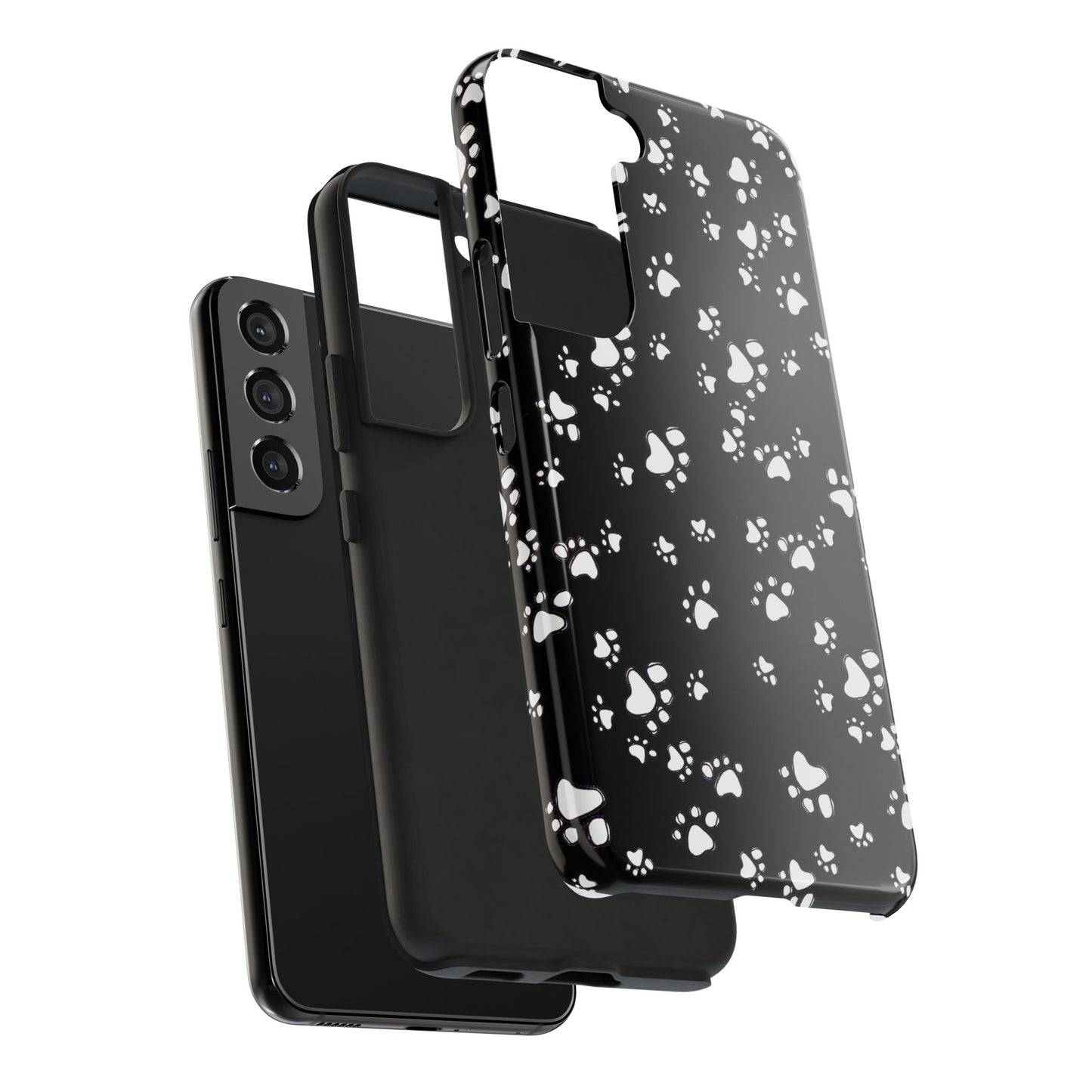 Paw Flakes Black Phone Case