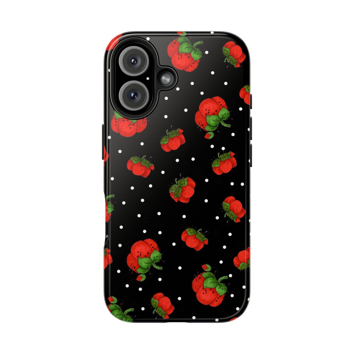 Pin Dots Black Phone Case