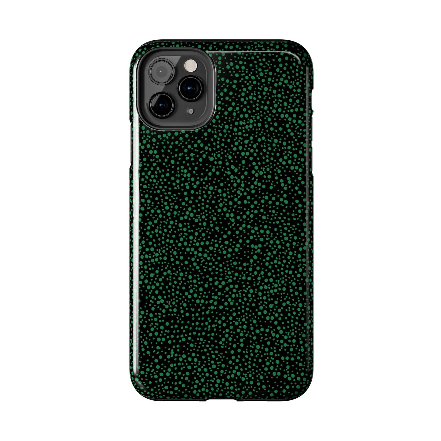 Confetti Black / Green Phone Case