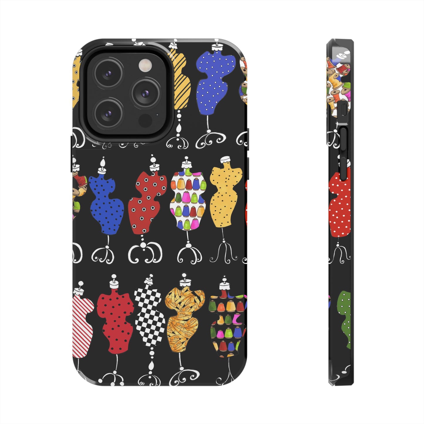 Go Figure Black / Multi Phone Case